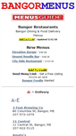 Mobile Screenshot of bangormenus.com